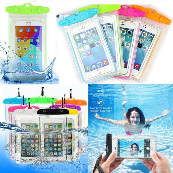 waterproof bag with rope summer beach bag portable touch mobile phone sets for mobile phone 6/6s 7 plus underwater