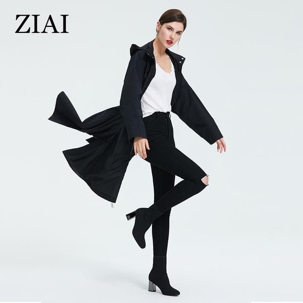 ziai 2020 women black trench coat hoodie windproof windbreaker spring and autumn plus size suitable for anyone as7076, Tan;black
ziai 2020 women black trench coat hoodie windproof windbreaker spring and autumn plus size suitable for anyone as7076, Tan;black