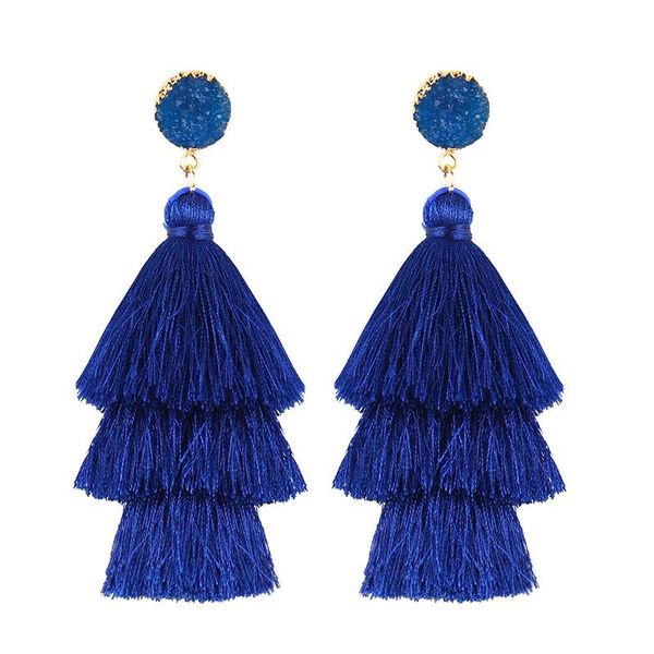 stud bohemian tassel crystal earrings for women drop dangle long rope fringe cotton fashion jewelry, Golden;silver
stud bohemian tassel crystal earrings for women drop dangle long rope fringe cotton fashion jewelry, Golden;silver