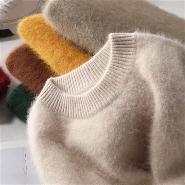 2021 new 100% mink cashmere women autumn winter clothes super warm sweater jumper female pull femme hiver basic pullovers igwv, Black;gray
2021 new 100% mink cashmere women autumn winter clothes super warm sweater jumper female pull femme hiver basic pullovers igwv, Black;gray