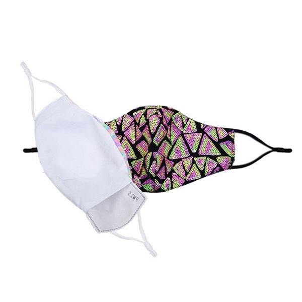 mask fashion sequin face irregular washable lady reusable pm2.5 dustproof masks can insert filter
mask fashion sequin face irregular washable lady reusable pm2.5 dustproof masks can insert filter