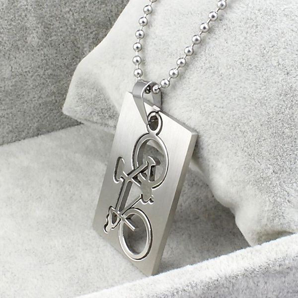 lnrrabc bicycle pendent stainless steel titanium charm pendant necklaces chain for women men lovers friend gifts jewelry, Silver
lnrrabc bicycle pendent stainless steel titanium charm pendant necklaces chain for women men lovers friend gifts jewelry, Silver