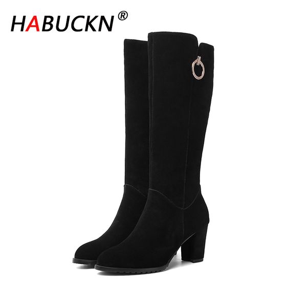 habuckn winter 2020 new velvet non-slip round head high-heeled fashion simple zipper series warm plush high boots, Black
habuckn winter 2020 new velvet non-slip round head high-heeled fashion simple zipper series warm plush high boots, Black