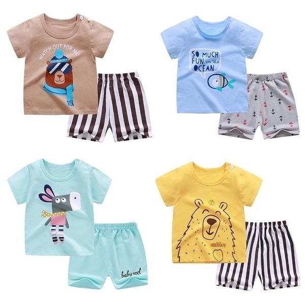 new summer baby short sleeve clothes for boys and girls children 2 pcs sets home clothing cotton baby sets leisure infant y200803, White
new summer baby short sleeve clothes for boys and girls children 2 pcs sets home clothing cotton baby sets leisure infant y200803, White