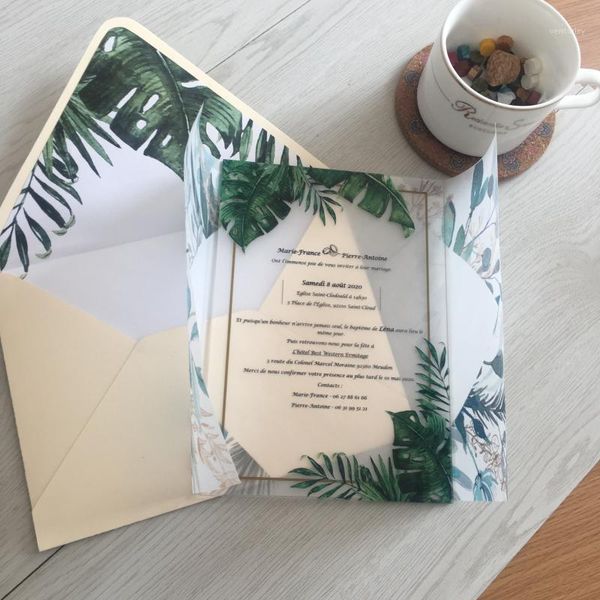greeting cards est 10pcs green leave custom wedding invitations colorful printing transparent clearacrylic invitation cards1
greeting cards est 10pcs green leave custom wedding invitations colorful printing transparent clearacrylic invitation cards1