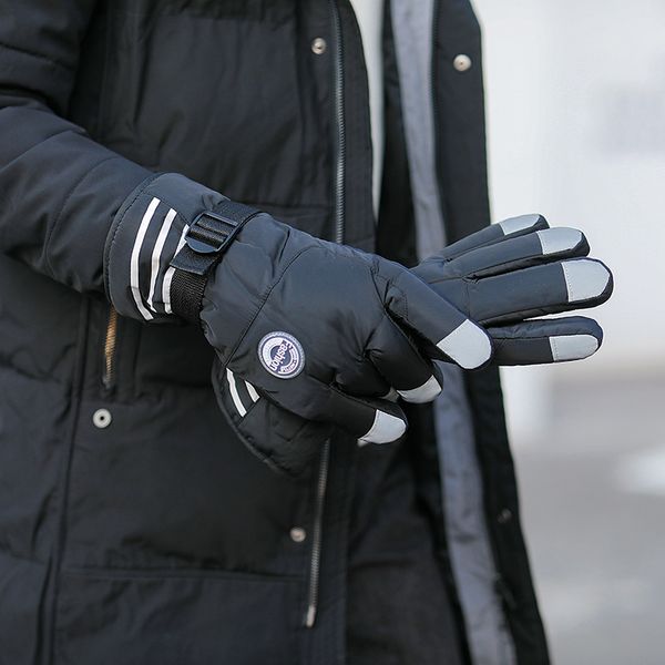 men' in plush warm cycling electric motorcycle winter cold proof touch screen thick cotton ski gloves, Blue;gray
men' in plush warm cycling electric motorcycle winter cold proof touch screen thick cotton ski gloves, Blue;gray