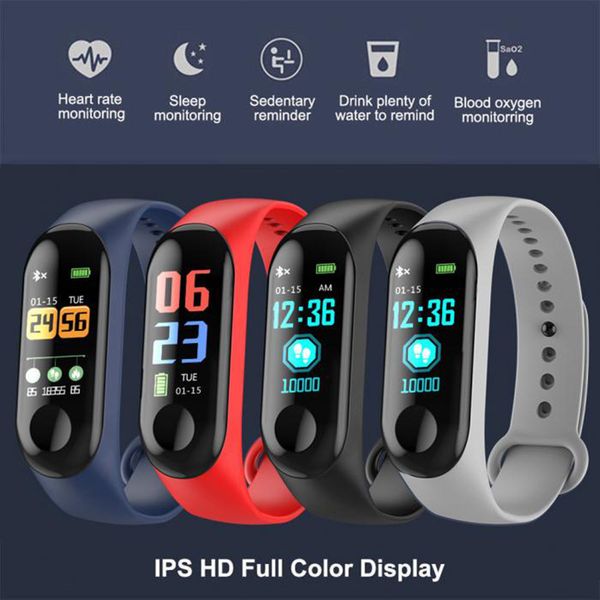 2020 m3 bracelet heart rate blood pressure health waterproof smart watches bluetooth wristband fitness tracker
2020 m3 bracelet heart rate blood pressure health waterproof smart watches bluetooth wristband fitness tracker