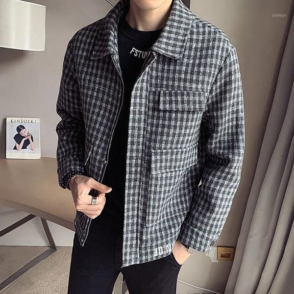 men's wool & blends hcxy brand windbreaker for men 2021 fashion mens autumn and winter coat casual woolen jacket male1, Black
men's wool & blends hcxy brand windbreaker for men 2021 fashion mens autumn and winter coat casual woolen jacket male1, Black