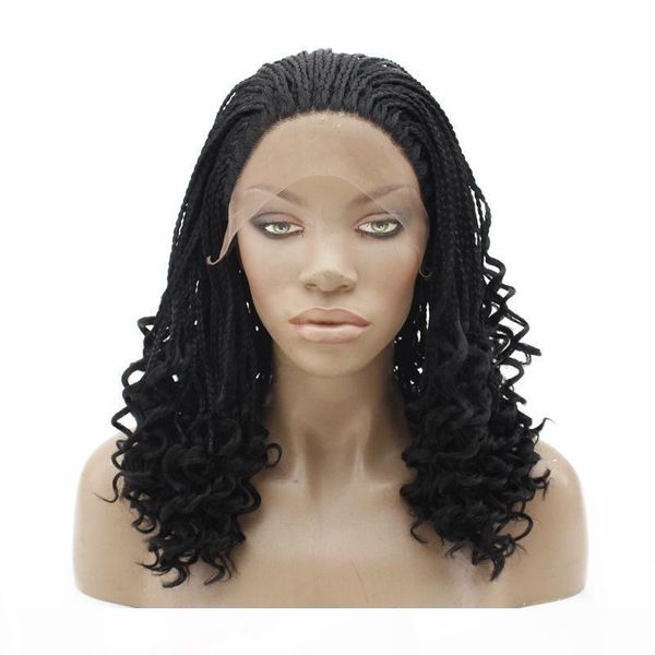 african american micro braided lace wig lace front synthetic braided wigs kinky curly braiding hair heat resistant, Black
african american micro braided lace wig lace front synthetic braided wigs kinky curly braiding hair heat resistant, Black