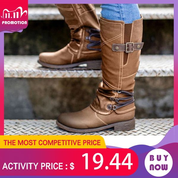 women winter metal buckle warm mid-claf ladies sewing zipper shoes women's comfortable female pu leather boots 2020 new, Red;white
women winter metal buckle warm mid-claf ladies sewing zipper shoes women's comfortable female pu leather boots 2020 new, Red;white
