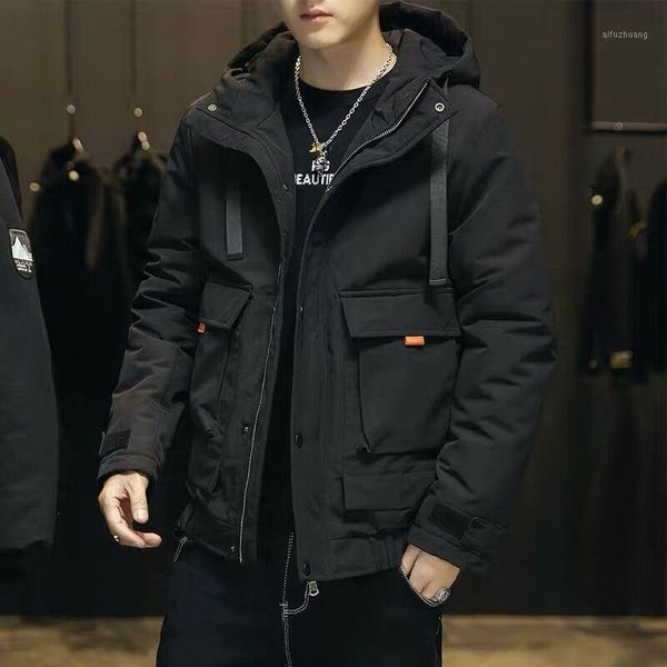 boutique men's winter 2020 new korean hooded cotton padded jacket cotton padded jacket men's thickened wholesale cross border1, Black
boutique men's winter 2020 new korean hooded cotton padded jacket cotton padded jacket men's thickened wholesale cross border1, Black