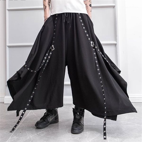 men's pants men's trousers spring and summer outfit dark yamamoto style skirt rivet ribbon decoration loose trend1, Black
men's pants men's trousers spring and summer outfit dark yamamoto style skirt rivet ribbon decoration loose trend1, Black