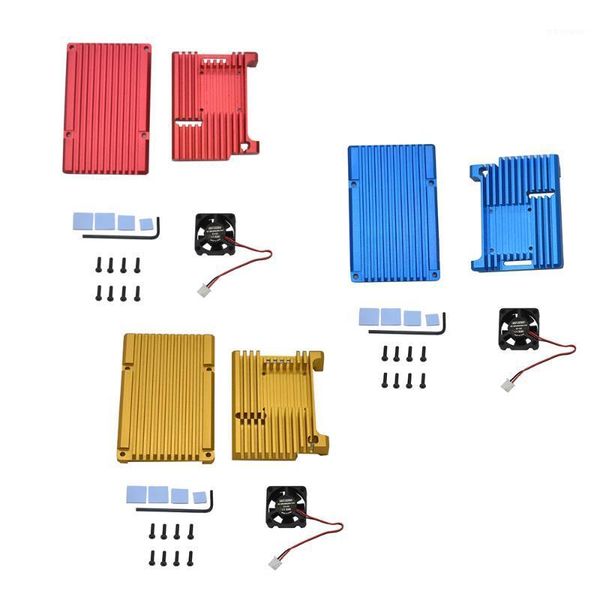 fans & coolings for raspberry pi 4 aluminum alloy case cnc protective cover enclosure with cooling fan model b1
fans & coolings for raspberry pi 4 aluminum alloy case cnc protective cover enclosure with cooling fan model b1