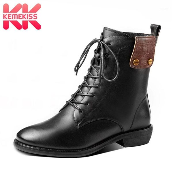 boots kemekiss real leather women ankle fashion lacing round toe shoes mixed color black pattern street zapatos size 33-431
boots kemekiss real leather women ankle fashion lacing round toe shoes mixed color black pattern street zapatos size 33-431