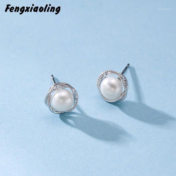 fengxiaoling 100% 925 sterling silver irregular round freshwater pearls stud earrings for women fine jewelry cute accessories1, Golden;silver
fengxiaoling 100% 925 sterling silver irregular round freshwater pearls stud earrings for women fine jewelry cute accessories1, Golden;silver