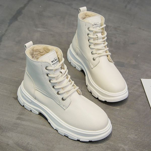 white women fashion platform ankle lace up combat snow shoes woman warm plush 2019 new winter boots 1026, Black
white women fashion platform ankle lace up combat snow shoes woman warm plush 2019 new winter boots 1026, Black