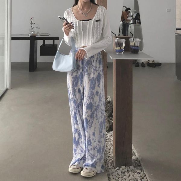 women's pants & capris high straight wide leg korean ins fashion patchwork casual loose trousers female hipster long clothing, Black;white
women's pants & capris high straight wide leg korean ins fashion patchwork casual loose trousers female hipster long clothing, Black;white