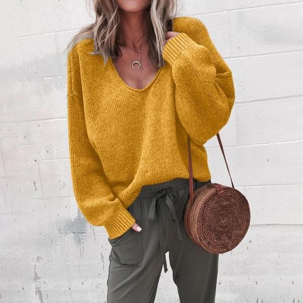 casual knitted sweater women streetwear v neck long sleeve pullovers loose solid coat 2021 autumn winter fashion women's sweater, White;black
casual knitted sweater women streetwear v neck long sleeve pullovers loose solid coat 2021 autumn winter fashion women's sweater, White;black