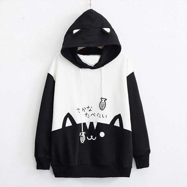 женская толстовка с длинным рукавом повседневная kitty cat печать карманный thin толстовка блуза топ футболка осень зима hoody дамы streetwe, Black
женская толстовка с длинным рукавом повседневная kitty cat печать карманный thin толстовка блуза топ футболка осень зима hoody дамы streetwe, Black