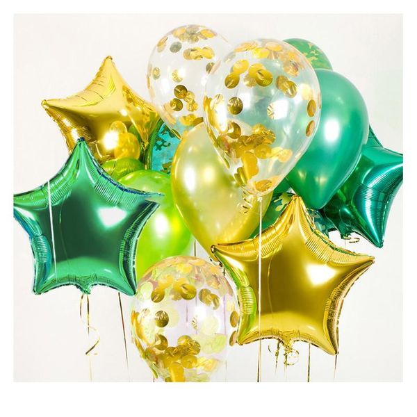 11pcs 12inch golden silver confetti balloons 18inch aluminum foil stars balloons wedding decoration birthday party ballo sqckrw
11pcs 12inch golden silver confetti balloons 18inch aluminum foil stars balloons wedding decoration birthday party ballo sqckrw