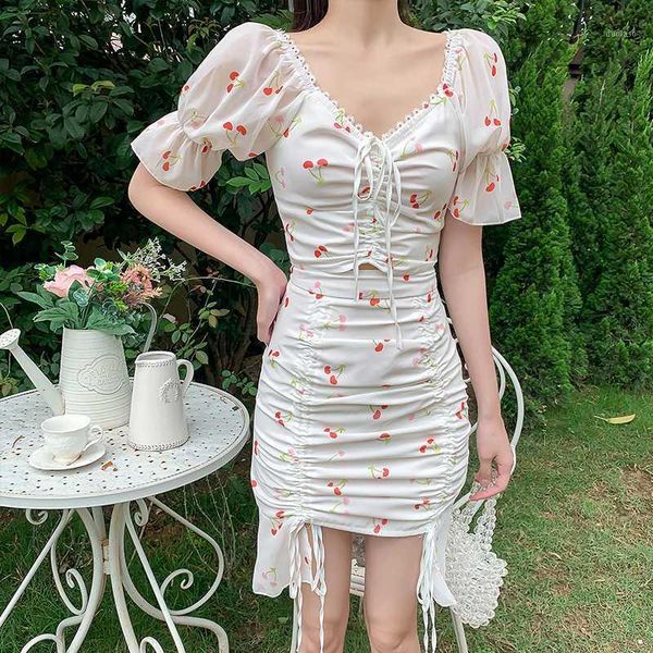 summer 2020 fashion women's cherry print set drawstring short sleeve v-neck floral + bodycon skirt suits two-piece sets1, White
summer 2020 fashion women's cherry print set drawstring short sleeve v-neck floral + bodycon skirt suits two-piece sets1, White