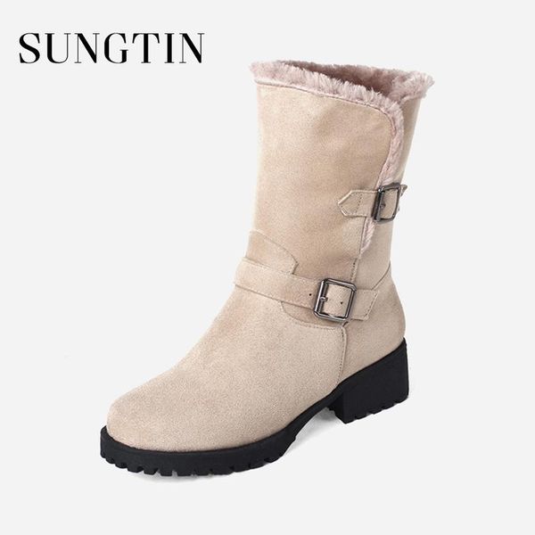 sungtin 2020 winter new women's boots ladies short plush keep warm snow boots round toe solid black casual shoes plus size
sungtin 2020 winter new women's boots ladies short plush keep warm snow boots round toe solid black casual shoes plus size