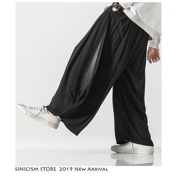 sinicism store men women new autumn casual wide leg pants mens chinese style costume 2019 full pants male solid oversize1, Black
sinicism store men women new autumn casual wide leg pants mens chinese style costume 2019 full pants male solid oversize1, Black