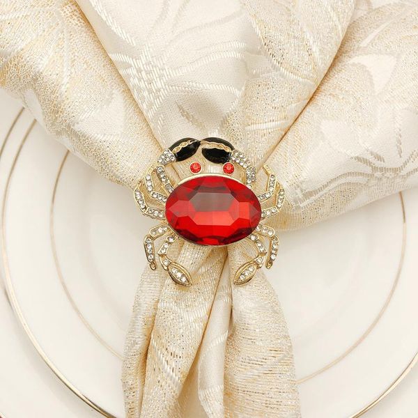 napkin rings 24pcs red alloy crystal crab ring buckle cloth el wedding western restaurant decoration
napkin rings 24pcs red alloy crystal crab ring buckle cloth el wedding western restaurant decoration