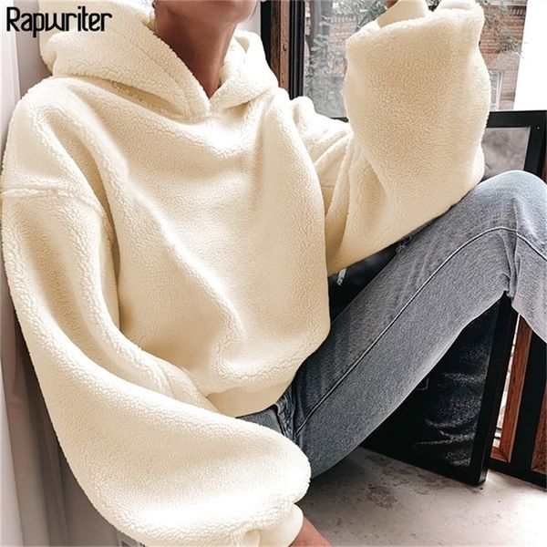 rapwriter casual loose raglan long sleeve keep warm furry hoodies women fall winter harajuku pullovers sweatshirt solid 201208, Black
rapwriter casual loose raglan long sleeve keep warm furry hoodies women fall winter harajuku pullovers sweatshirt solid 201208, Black
