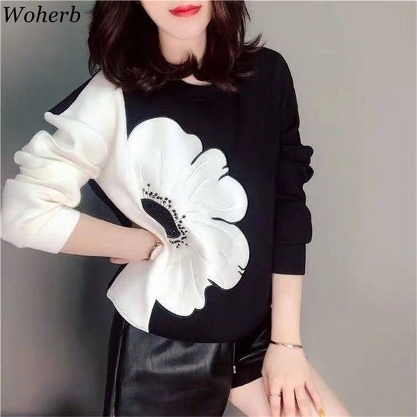 woherb korean fashion new hoodies women o neck long sleeve contrast color sweatshirt casual loose ladies pullovers 90776 201212, Black
woherb korean fashion new hoodies women o neck long sleeve contrast color sweatshirt casual loose ladies pullovers 90776 201212, Black