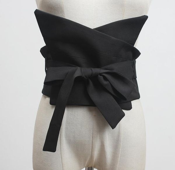 women's runway fashion black fabric cummerbunds female dress corsets waistband belts decoration wide belt r3148, Black;brown
women's runway fashion black fabric cummerbunds female dress corsets waistband belts decoration wide belt r3148, Black;brown