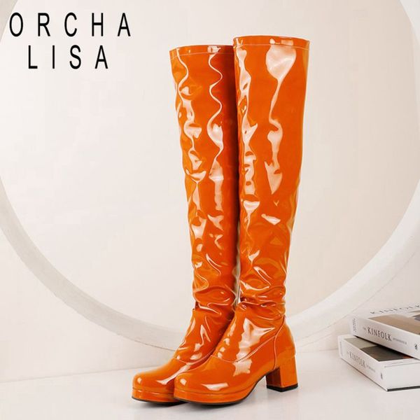 women knee boots patchwork platform square heel over the knee boots glitter solid autumn winter round toe casual female c2096, Black
women knee boots patchwork platform square heel over the knee boots glitter solid autumn winter round toe casual female c2096, Black