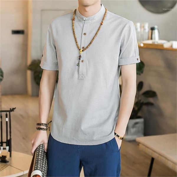 2020 new men short sleeve blouse summer fashion casual cool clothing slim fit shirts male breathable linen shirt clothing xxxxxl1, White;black 
2020 new men short sleeve blouse summer fashion casual cool clothing slim fit shirts male breathable linen shirt clothing xxxxxl1, White;black