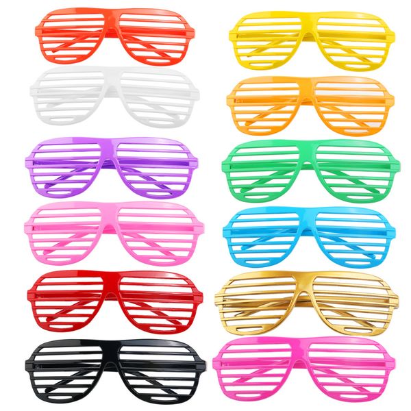 12 пар моды пластиковые затвора shades очки солнцезащитные очки очки halloween club party cosplay реквизит (смешанный цвет
12 пар моды пластиковые затвора shades очки солнцезащитные очки очки halloween club party cosplay реквизит (смешанный цвет
