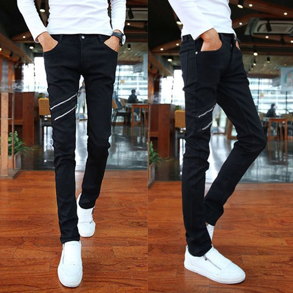 jeans men's personality korean tight leg pants non mainstream fashion nightclub hairdresser four seasons slim trend, Blue
jeans men's personality korean tight leg pants non mainstream fashion nightclub hairdresser four seasons slim trend, Blue