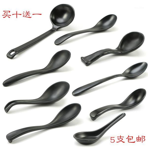 melamine rice noodle soup spoon restaurant commercial black hook ramen restaurant plastic korean long handle spoon 10pcs1
melamine rice noodle soup spoon restaurant commercial black hook ramen restaurant plastic korean long handle spoon 10pcs1