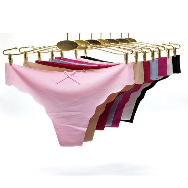 women's panties 6pcs women seamless ice silk string femme erotique ladies underwear g thong intimates briefs, Black;pink
women's panties 6pcs women seamless ice silk string femme erotique ladies underwear g thong intimates briefs, Black;pink