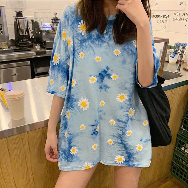 daisy printed women's large size loose short-sleeved t shirt mid-length soft 2020 summer chic floral tee girls t-shirt, White
daisy printed women's large size loose short-sleeved t shirt mid-length soft 2020 summer chic floral tee girls t-shirt, White