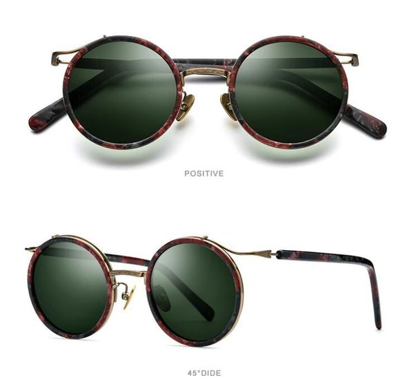 sunglasses round frame retro pure titanium full rim driving goggle vintage polarized mirror sun glasses women men, White;black
sunglasses round frame retro pure titanium full rim driving goggle vintage polarized mirror sun glasses women men, White;black
