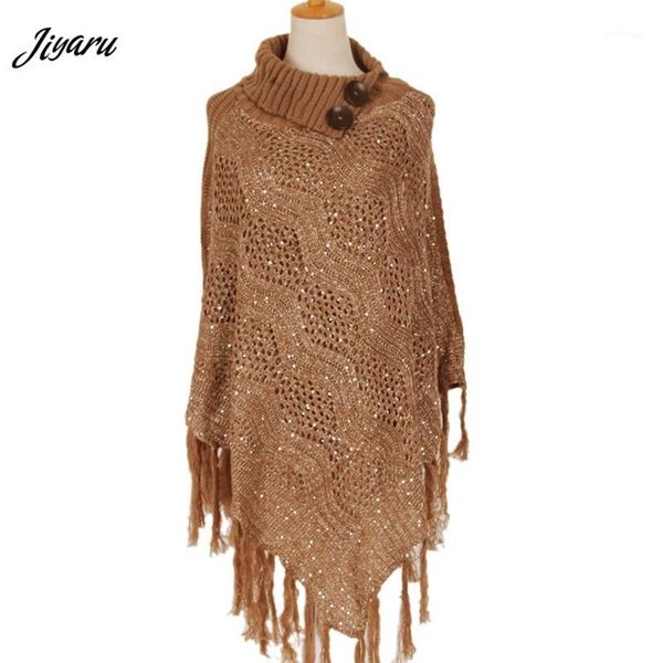 women's blouses & shirts ladies casual poncho female loose shawl women fashion tassel decorations hallow out cloak one size1, White
women's blouses & shirts ladies casual poncho female loose shawl women fashion tassel decorations hallow out cloak one size1, White