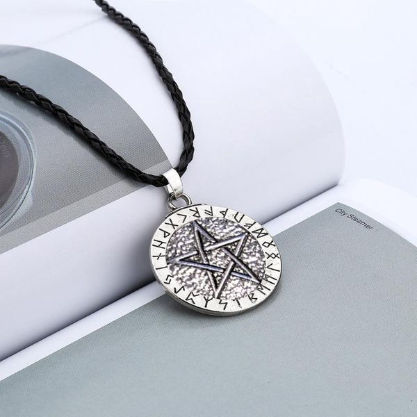 pendant necklaces necklace large rune nordic viking pentagram jewelry wiccan pagan norse f624, Silver
pendant necklaces necklace large rune nordic viking pentagram jewelry wiccan pagan norse f624, Silver