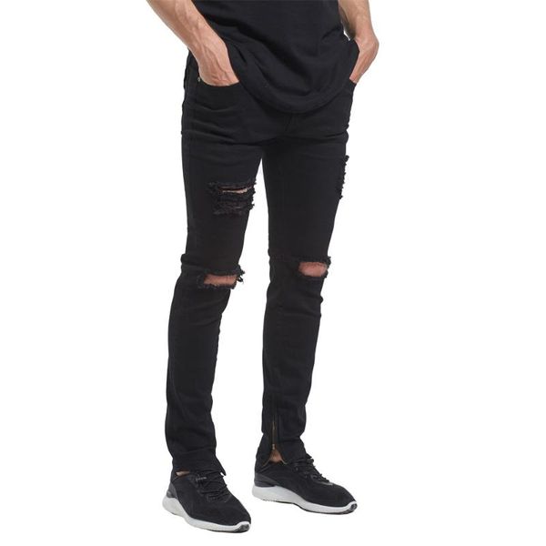 men's jeans men black stretch destroyed hole design fashion ankle zipper ripped for skinny distressed slim famous, Blue
men's jeans men black stretch destroyed hole design fashion ankle zipper ripped for skinny distressed slim famous, Blue