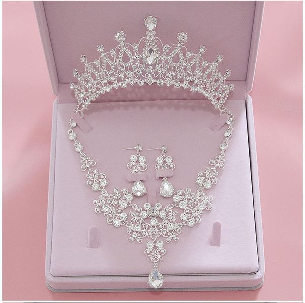 fashion crystal wedding bridal jewelry sets women bride tiara crowns earring necklace wedding jewelry accessories, Golden;white
fashion crystal wedding bridal jewelry sets women bride tiara crowns earring necklace wedding jewelry accessories, Golden;white