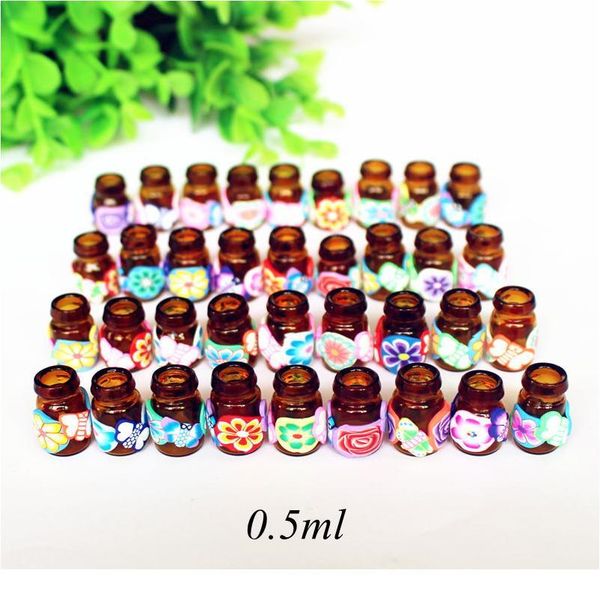 10pcs/pack diy 0.5ml jewelry polymer clay glass essential oil bottle small pendant wishing bottles mini perfu qylqih
10pcs/pack diy 0.5ml jewelry polymer clay glass essential oil bottle small pendant wishing bottles mini perfu qylqih