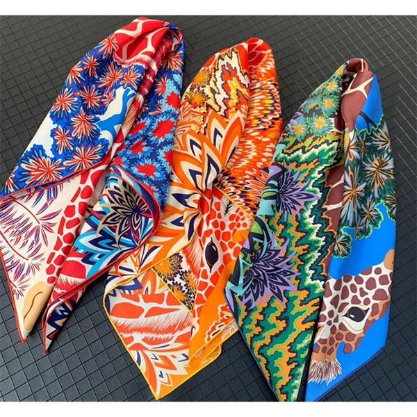 new arrival fashion brand classic giraffe 100% silk scarf 90*90 cm square shawl twill wrap for women lady y201007, Blue;gray
new arrival fashion brand classic giraffe 100% silk scarf 90*90 cm square shawl twill wrap for women lady y201007, Blue;gray