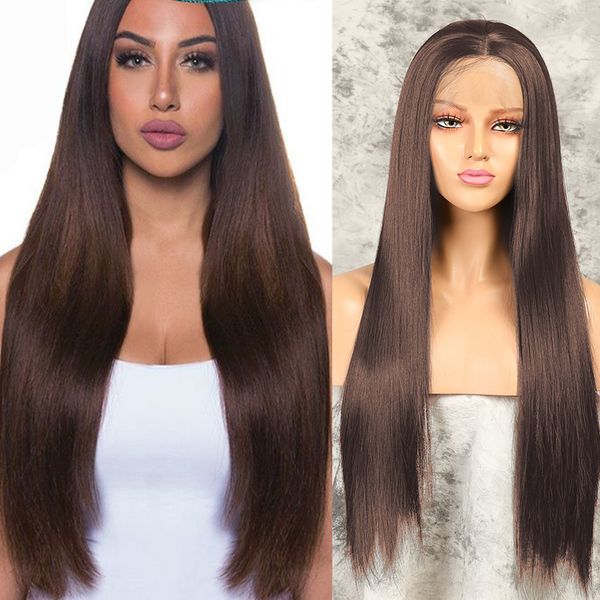 costume accessories natural brown lace front wigs synthetic hair straight lace closure wigs for black women dark brown color lace front wigs, Silver
costume accessories natural brown lace front wigs synthetic hair straight lace closure wigs for black women dark brown color lace front wigs, Silver