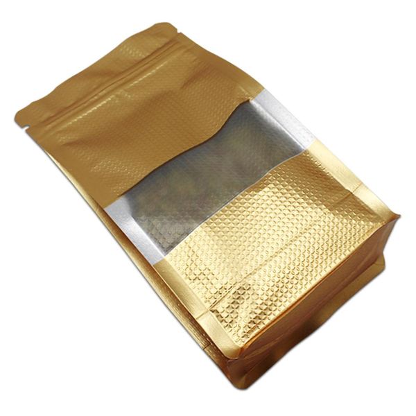 30 шт. лот встать золото с линиями mylar foil clear window bage bag bag bagper уплотнение уплотнение молнии уплотнение по боковому gusset po
30 шт. лот встать золото с линиями mylar foil clear window bage bag bag bagper уплотнение уплотнение молнии уплотнение по боковому gusset po