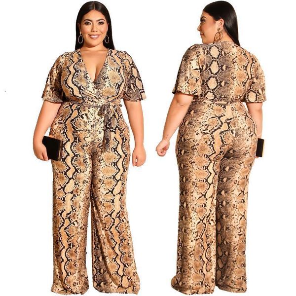 summer women's casual style straight jumpsuit long pant short sleeves v-neck snakeskin jumpsuit with belt plus size, Black;white
summer women's casual style straight jumpsuit long pant short sleeves v-neck snakeskin jumpsuit with belt plus size, Black;white