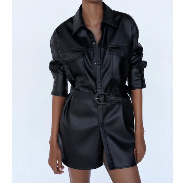 motorcycle women leather shirt elegant street personality leather jacket coat casual long sleeve new winter blouse female, Tan;black
motorcycle women leather shirt elegant street personality leather jacket coat casual long sleeve new winter blouse female, Tan;black