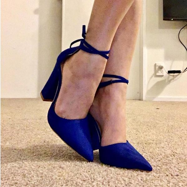 dress shoes woman female lace up 6 colors pointed strappy pumps retro high thick heels, Black
dress shoes woman female lace up 6 colors pointed strappy pumps retro high thick heels, Black